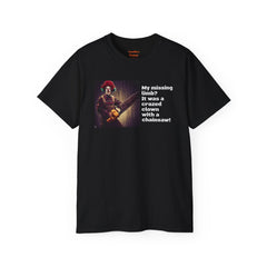 My Missing Limb? It Was A Crazed Clown With A Chainsaw! - Unisex T Shirt | Amputee Humor, Limb Awareness, Prosthetic Apparel, Amputee Gift
