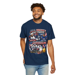 Hockey Hat Trick T-Shirt — USA Men's, Women's & Paralympic Gold Tribute 2026