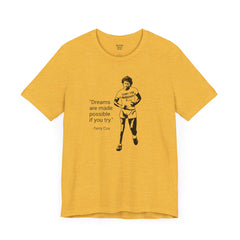 Terry Fox Inspirational Amputee Quote - Unisex Short Sleeve Tee,Amputee Awareness,Gift For Him,Gift For Her,Leg Amputee,Limb Loss Awareness