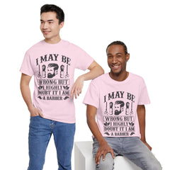 Humorous Barber Tee, Funny Barber Gifts, Unisex Cotton Shirt, Barber Appreciation, Father's Day Gift Tee, Hair Stylist T-Shirt