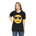 Emoji With Sunglasses - Graphic Unisex Jersey Short Sleeve Tee