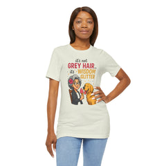 Wisdom Glitter Tee: Funny Gift for Dog Lovers, Mother's Day, Birthday, Casual Wear, Unisex Shirt