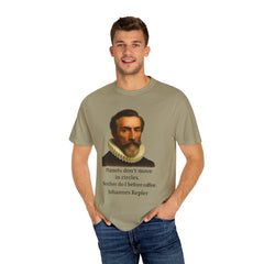 Kepler Coffee Quote T-Shirt — Astronomy Nerd Vintage Portrait Tee