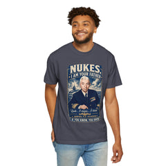 Nukes I Am Your Father Vintage United States Navy Nuclear Power Submarine Graphic T-Shirt