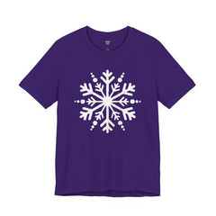 Let It Snow Galaxy Snowflake T-Shirt — Christmas Winter Starburst Tee