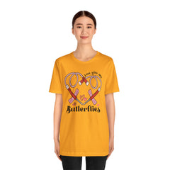 Phlebotomist Heart Butterflies Tee