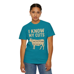 Funny Cow Cuts Unisex T-Shirt - Gift for Meat Lovers, BBQ Parties