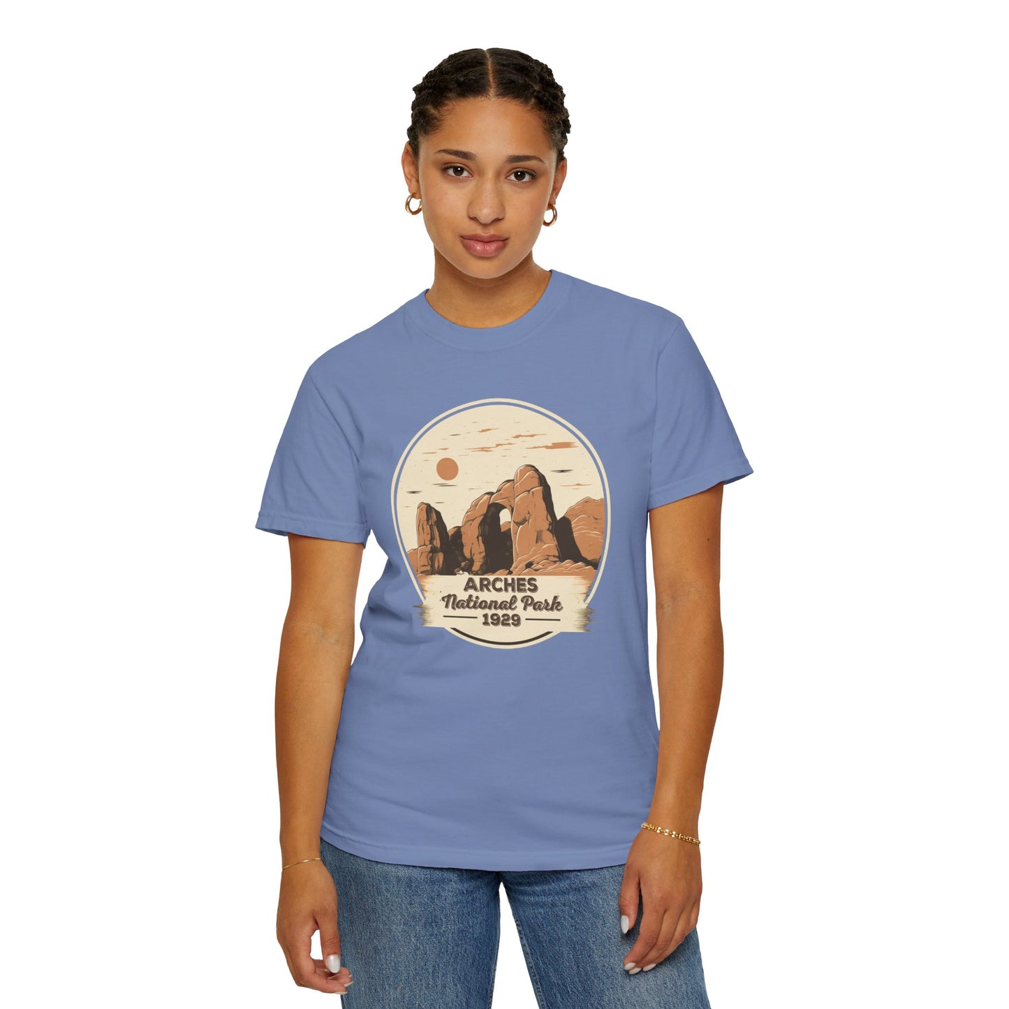 Arches National Park Graphic, Comfort Colors Soft Relaxed Fit Unisex Garment-Dyed T-shirt