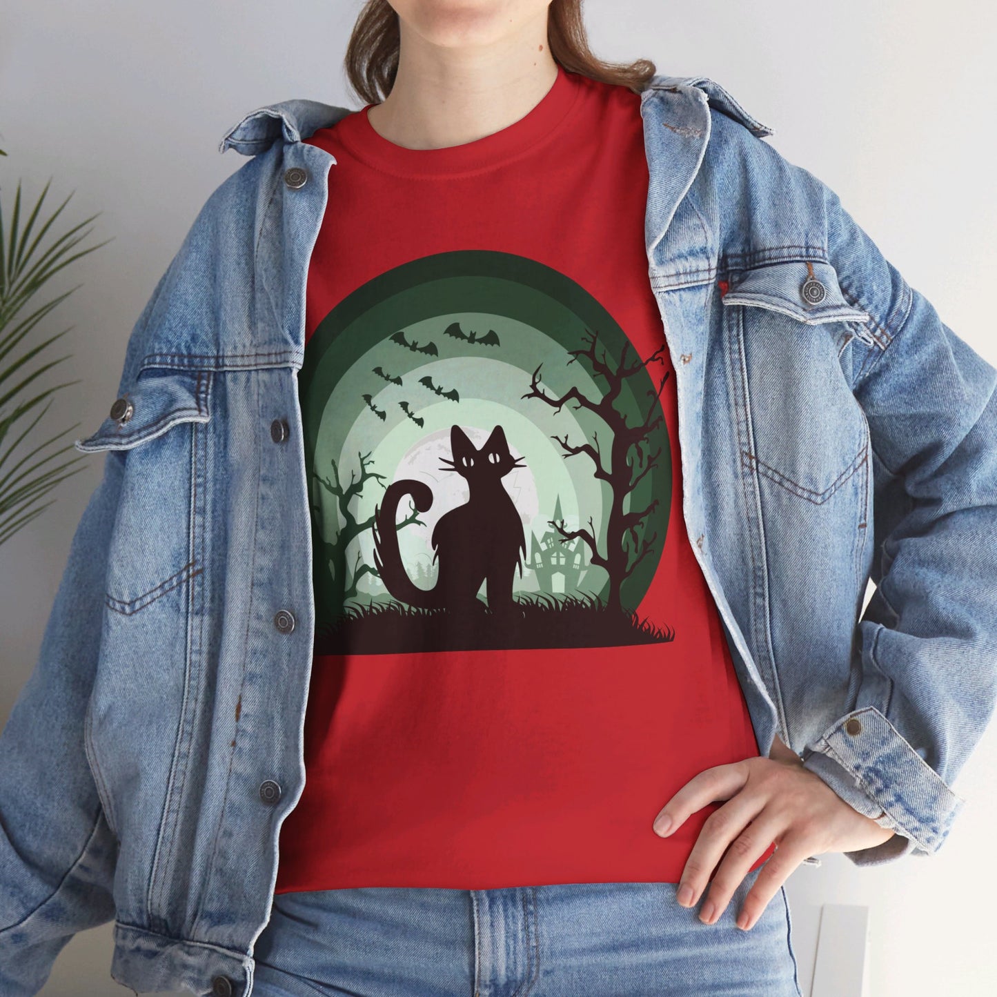 BLACK CAT! Graphic Unisex Heavy Cotton Tee