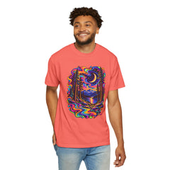 Mystical Psychedelic Moonlit Forest T-Shirt