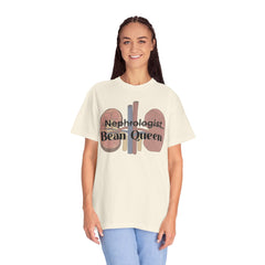 Nephrologist Bean Queen, Graphic Unisex Garment-Dyed T-shirt