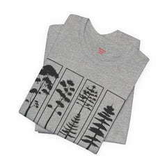 Nature-Inspired Unisex Jersey Tee, Tree Graphic T-Shirt, Eco-Friendly Fashion, Gift for Nature Lovers, Casual Wear, Outdoor Adventure