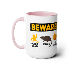 Funny Movie Mug, BEWARE! Quicksand R.O.U.S. Fire Spurts, Pop Culture, Princess Bride Mug, 80s Movie Classic, Unique Fan Gift, Cult Classic