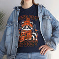 Cute But Spooky Halloween Raccoon! Graphic Unisex Heavy Cotton Tee