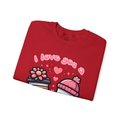 Woman's I Love You A Latte Valentine - Unisex Heavy Blend™ Crewneck Sweatshirt