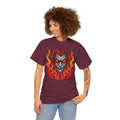 Flaming Fire Vampire - Graphic Unisex Heavy Cotton Tee