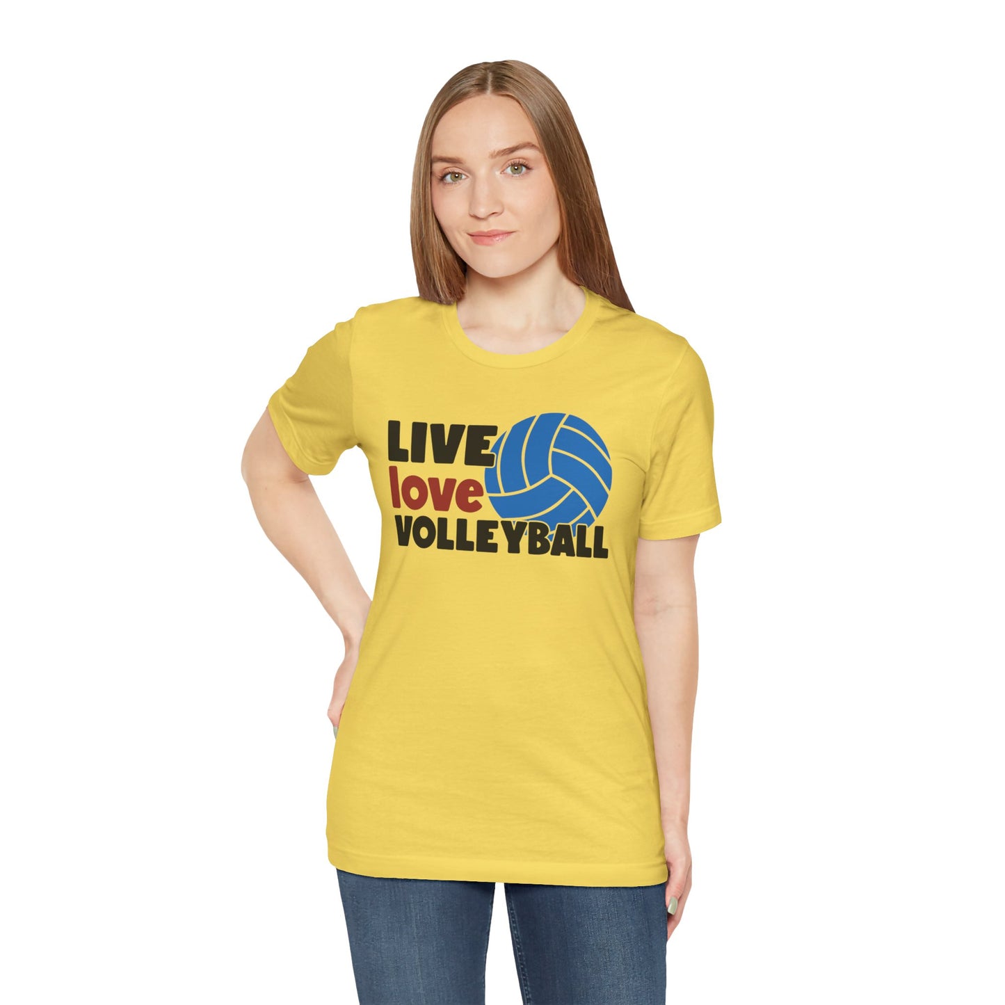 Live Love Volleyball T Shirt,gift for her,gift for him,volleyball gift,sports tee,team shirt,player gift,coach gift,Love Volleyball,Spike it