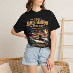 USS James Madison SSBN-627 Submarine T-Shirt — Forty One For Freedom Patriotic Navy Tee