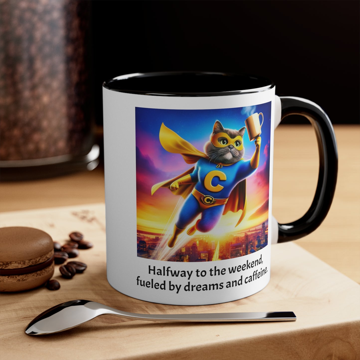 Wednesday Funny Cat Quote Mug, 11 oz, 15 oz