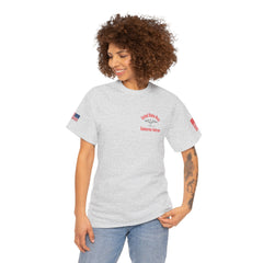 SUBMARINER RED Friday T Shirt with Fouled Anchor, American Flag, FBM / Boomer Silhouette. Remember Everyone Deployed, Dolphins