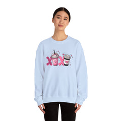 Woman's Love Coffee Valentine -  Unisex Heavy Blend™ Crewneck Sweatshirt