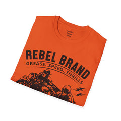 Rebel Brand Motorcycle Race Team Unisex Softstyle T-Shirt