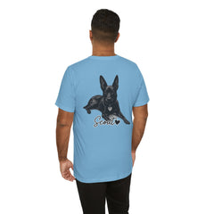 Dog Dad T-Shirt — Personalized Your Dog Image  Tee (Custom Name)