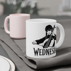 Wednesday Addams - Ceramic Mugs (11oz\15oz\20oz) | Pop Culture | Addams Family | Fan Gift | Gift For Her | Gothic Style Mug | Creepy Comedy