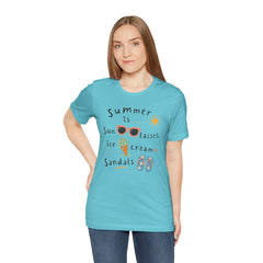 Summer Is — Graphic Tee (Sunglasses, Ice Cream & Sandals)