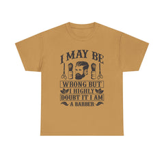 Humorous Barber Tee, Funny Barber Gifts, Unisex Cotton Shirt, Barber Appreciation, Father's Day Gift Tee, Hair Stylist T-Shirt