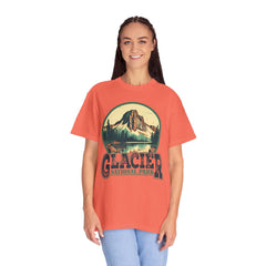 Glacier National Park Graphic, Comfort Colors Soft Relaxed Fit Unisex Garment-Dyed T-shirt