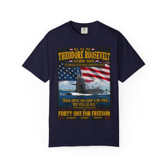USS Theodore Roosevelt SSBN-600 T-Shirt – "Speak Softly and Carry a Big Stick" Patriotic Submarine Tee