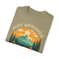 Hot Springs National Park Graphic, Comfort Colors Soft Relaxed Fit Unisex Garment-Dyed T-shirt
