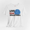 Live Love Volleyball T Shirt,gift for her,gift for him,volleyball gift,sports tee,team shirt,player gift,coach gift,Love Volleyball,Spike it