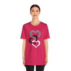 Triple Heart Design Tee