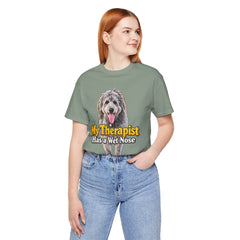 My Therapist Has A Wet Nose Personalized with your dog(s) image T-Shirt