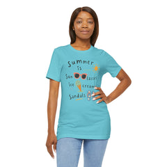 Summer Is — Graphic Tee (Sunglasses, Ice Cream & Sandals)