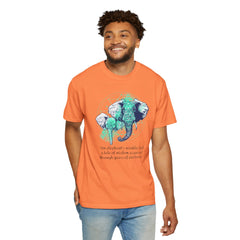 Elephants Graphic  Garment-Dyed T-shirt