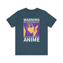 Funny Anime Talk Quote with Girl - Unisex Jersey Short Sleeve Tee