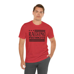 Raising Patriots Tee – Americana Stars & Stripes Family Pride T-Shirt