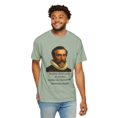 Kepler Coffee Quote T-Shirt — Astronomy Nerd Vintage Portrait Tee