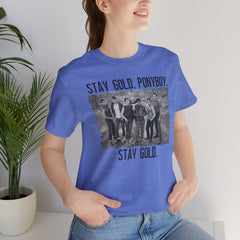 The Outsiders Shirt, Front and Back Images, Greasers Characters Shirt, Unisex Jersey Short Sleeve Tee