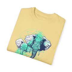 Elephants Graphic  Garment-Dyed T-shirt