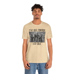 The Outsiders Shirt, Front and Back Images, Greasers Characters Shirt, Unisex Jersey Short Sleeve Tee