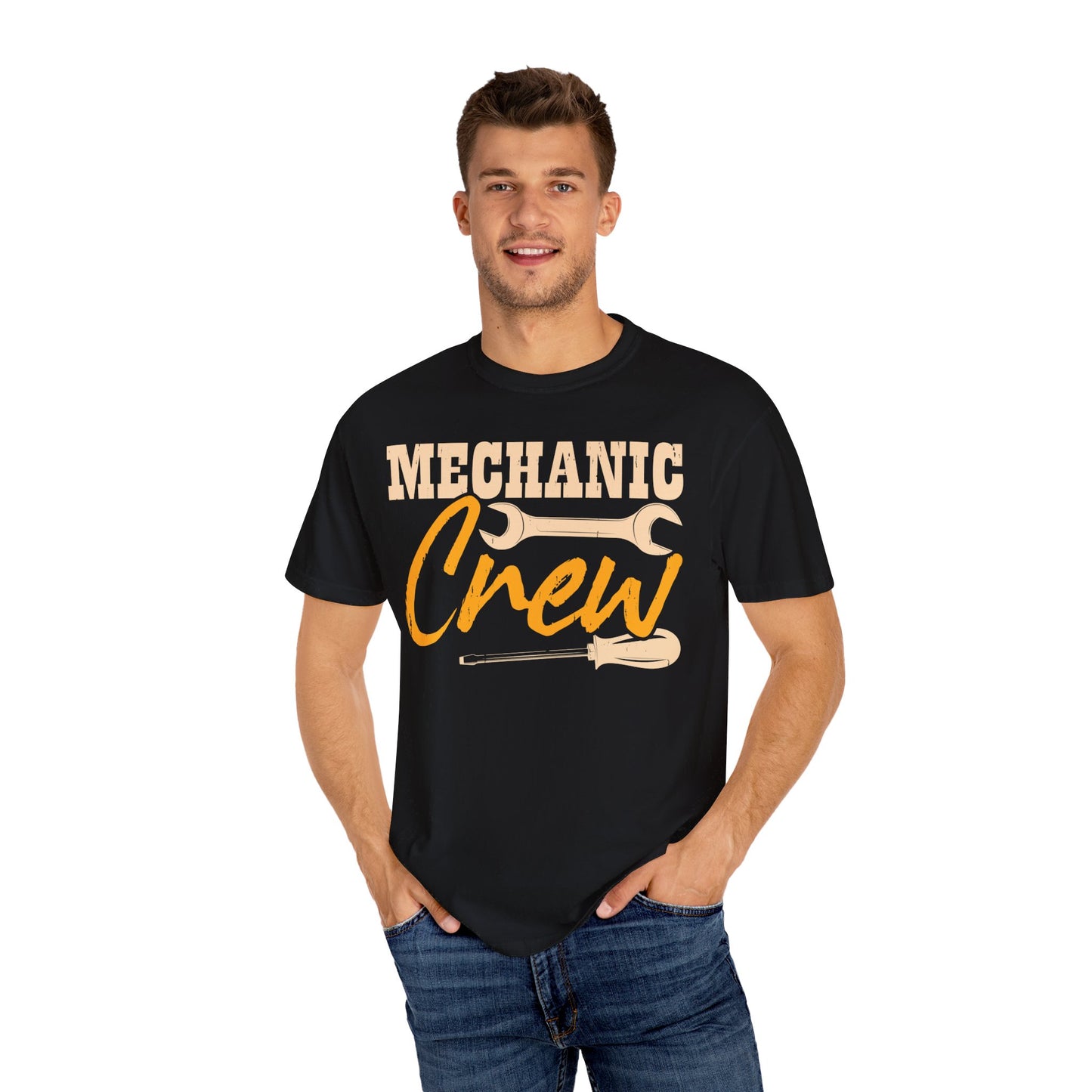 Mechanic Crew Shirt, Comfort Colors Unisex Relaxed Fit T Shirt