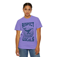 Respect the Locals Whale T-Shirt — Marine Conservation Graphic