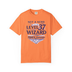 Level 37 Wizard T-Shirt — "Not a Nerd" THAC0 Survivor D&D Gamer Tee