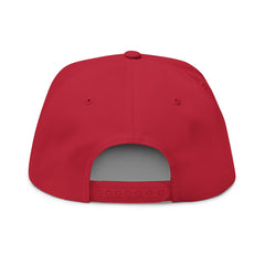 Rugby Players Embroidered Flat Bill Cap — Multicolor Team Sports Hat