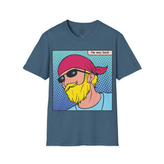 NO WAY BACK  Sunglass Wearin Pop Art Dude Unisex Softstyle T Shirt