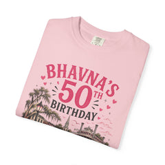Bhavna Personalized 50th Birthday Girls Trip Savannah, Georgia T-Shirt